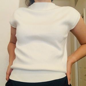 NWOT Bebe White Sleeveless Top XS